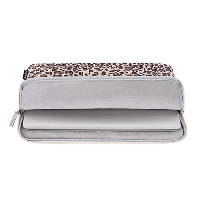 CANVASARTISAN H31-01 Leopard Pattern Laptop Sleeve Notebook Portable Carrying Bag - Yellow/11 inch - 4