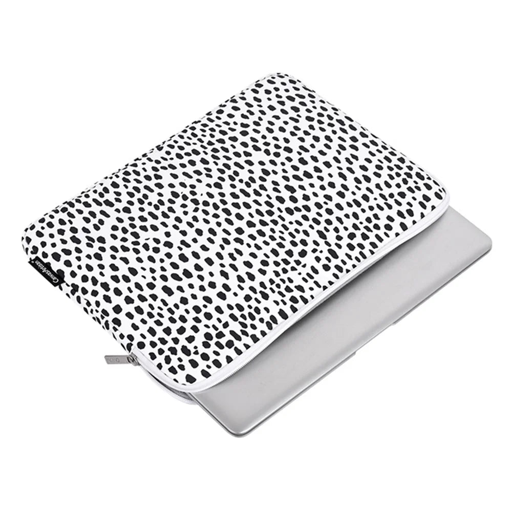 CANVASARTISAN H36-01 Dots Printing Stylish Laptop Sleeve Light Weight Computer Skin Bag Carrying Case - White/11 inch - 3