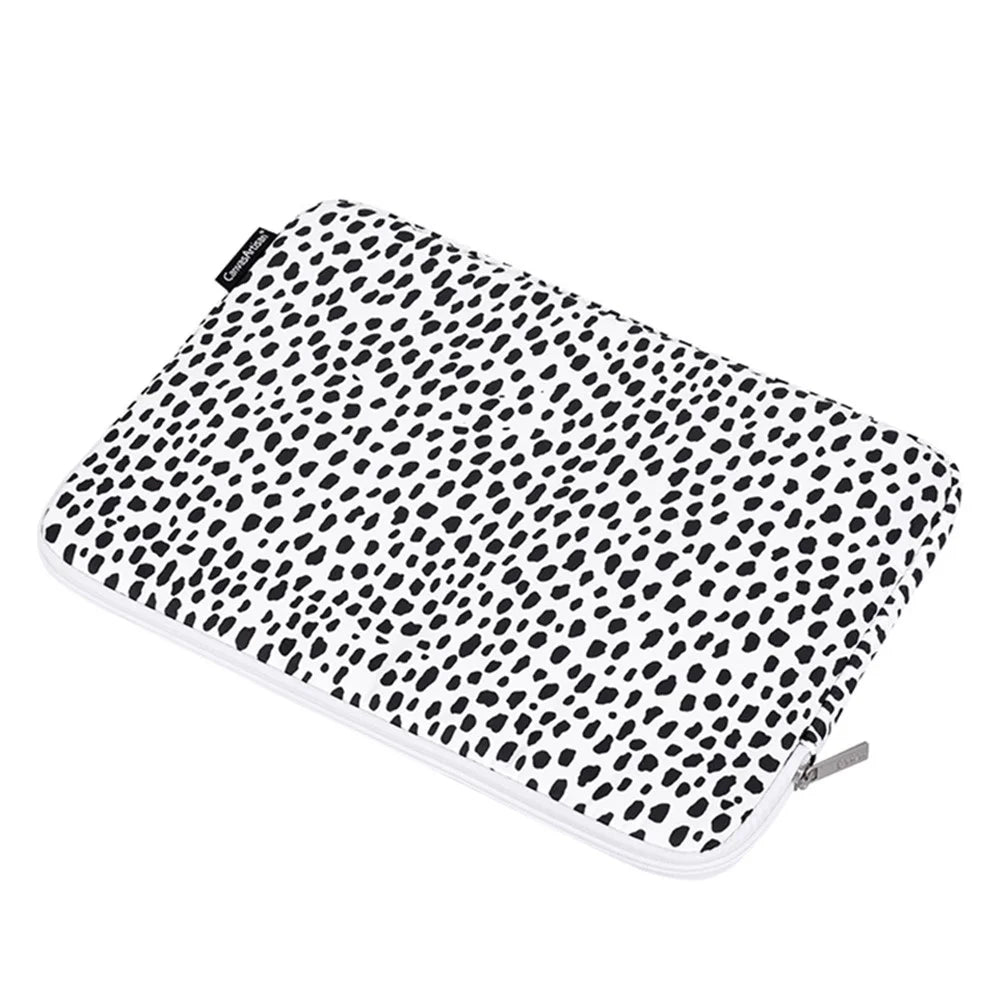 CANVASARTISAN H36-01 Dots Printing Stylish Laptop Sleeve Light Weight Computer Skin Bag Carrying Case - White/11 inch - 4