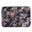 CANVASARTISAN H2-01 Fabric Watercolor Flower Pattern Laptop Sleeve Notebook Computer Protect Zipper Case Pouch Carrier Holder - Black/11 inch - 1