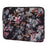 CANVASARTISAN H2-01 Fabric Watercolor Flower Pattern Laptop Sleeve Notebook Computer Protect Zipper Case Pouch Carrier Holder - Black/11 inch - 2