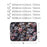 CANVASARTISAN H2-01 Fabric Watercolor Flower Pattern Laptop Sleeve Notebook Computer Protect Zipper Case Pouch Carrier Holder - Black/11 inch - 5