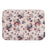 CANVASARTISAN H2-02 Laptop Sleeve Protective Case Fabric Flower Pattern Soft Carrying Zipper Bag Cover - Khaki/11 inch - 1