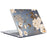 ENKAY HAT PRINCE for MacBook Pro 15 inch (2016-2017) A1707/ (2018-2019) A1990 Vintage Pattern Series Patterned Crystal Hard PC Two-Piece Structure Laptop Protective Case - Gold Peony - 2