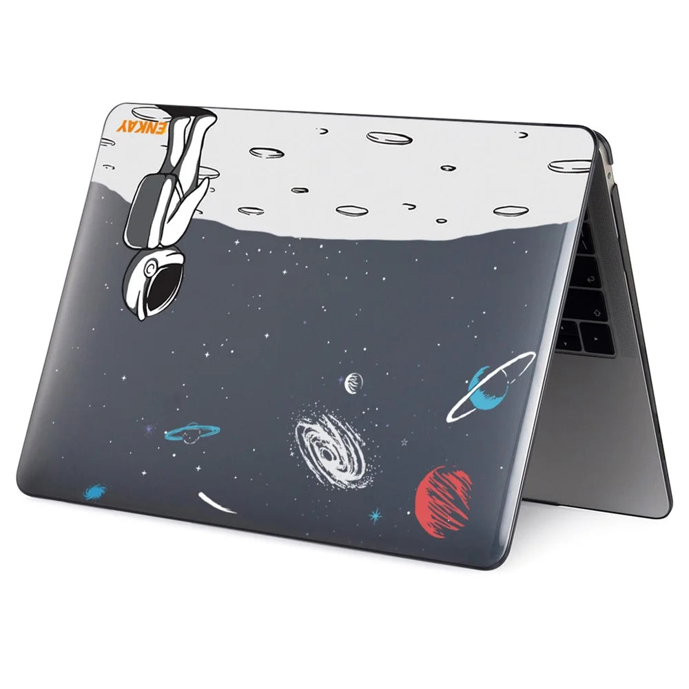 ENKAY HAT PRINCE for MacBook Pro 13-inch (2016-2017) A1706 A1708/ (2018-2019) A1989/ (2019) A2159 Space Elements Patterns Hard PC Crystal Based Sheer Laptop Protective Case - Backpack - 5