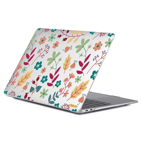 ENKAY HAT PRINCE for MacBook Pro 16 inch (2026) A3429 A3428 / (2025) A3186 A3403 / (2024) A2991 / (2023) A2780 / (2021) A2485 Flowers Pattern Crystal PC Laptop Case - Spring - 1