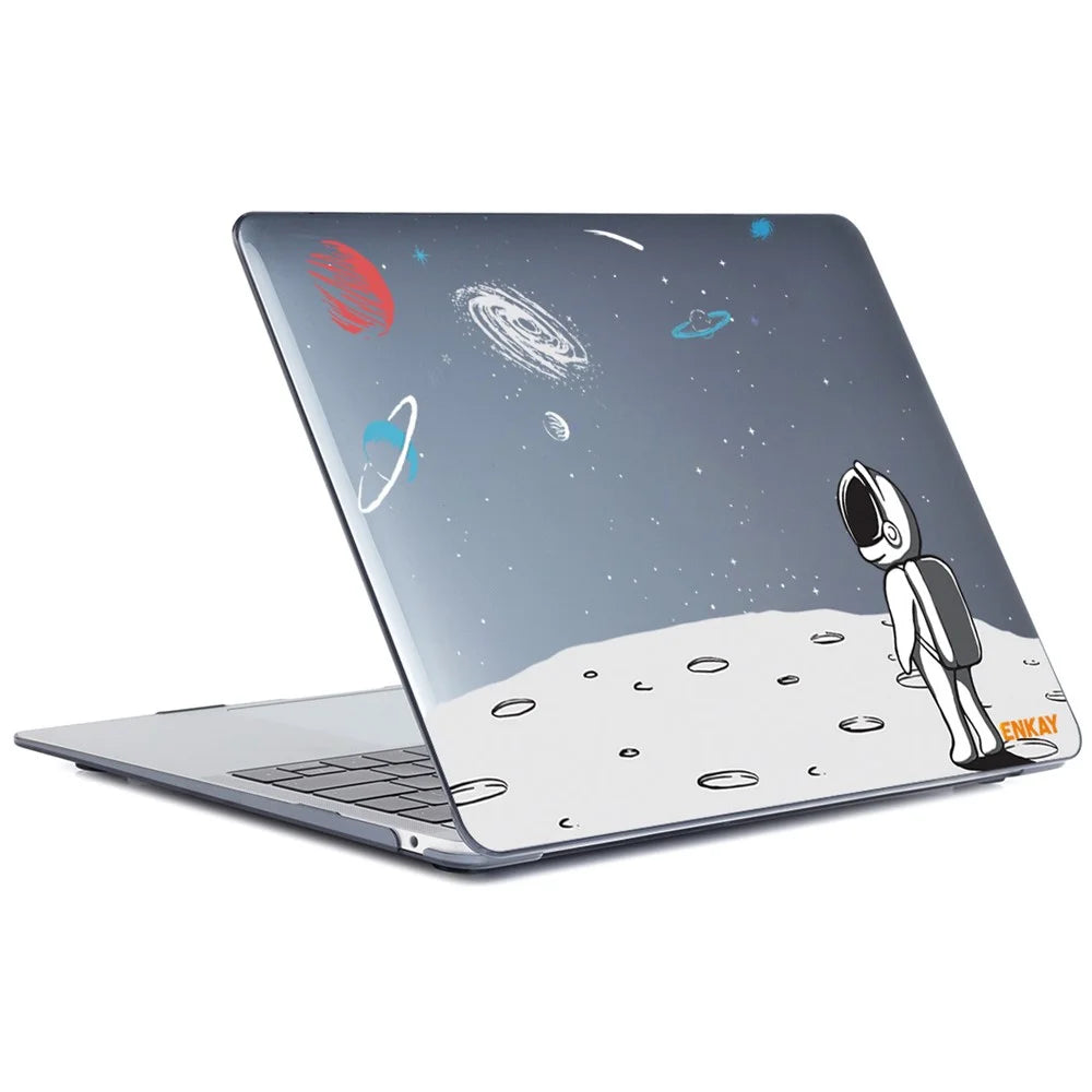 ENKAY HAT PRINCE for MacBook Pro 16 inch (2026) A3429 A3428 / (2025) A3186 A3403 / (2024) A2991 / (2023) A2780 / (2021) A2485 Planets Series Space Patterns Hard PC Sheer Laptop Case Cover - Backpack - 4