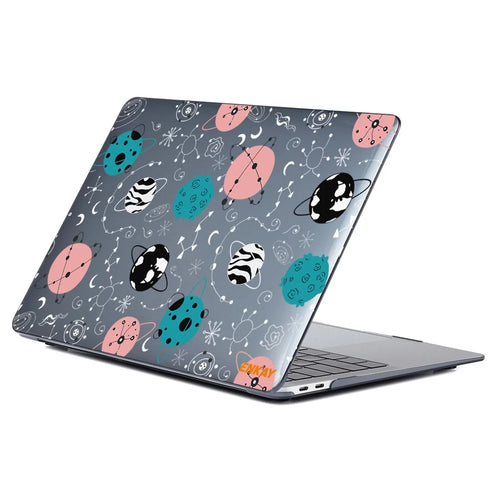 ENKAY HAT PRINCE for MacBook Air 13 inch (2018) A1932/ (2020) A2179 A2337 Planets Series Spaceman/Planets Patterns Hard PC Crystal Laptop/Notebook Protective Case Cover - Planets - 1