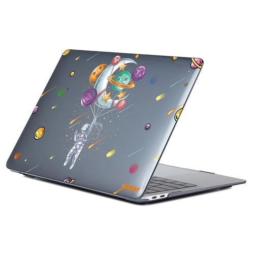 ENKAY HAT PRINCE for MacBook Pro 15 inch (2016-2017) A1707/ (2018-2019) A1990 Planets Series Sheer Crystal Hard PC Anti-Crack Laptop Protective Case Cover - Balloons - 1