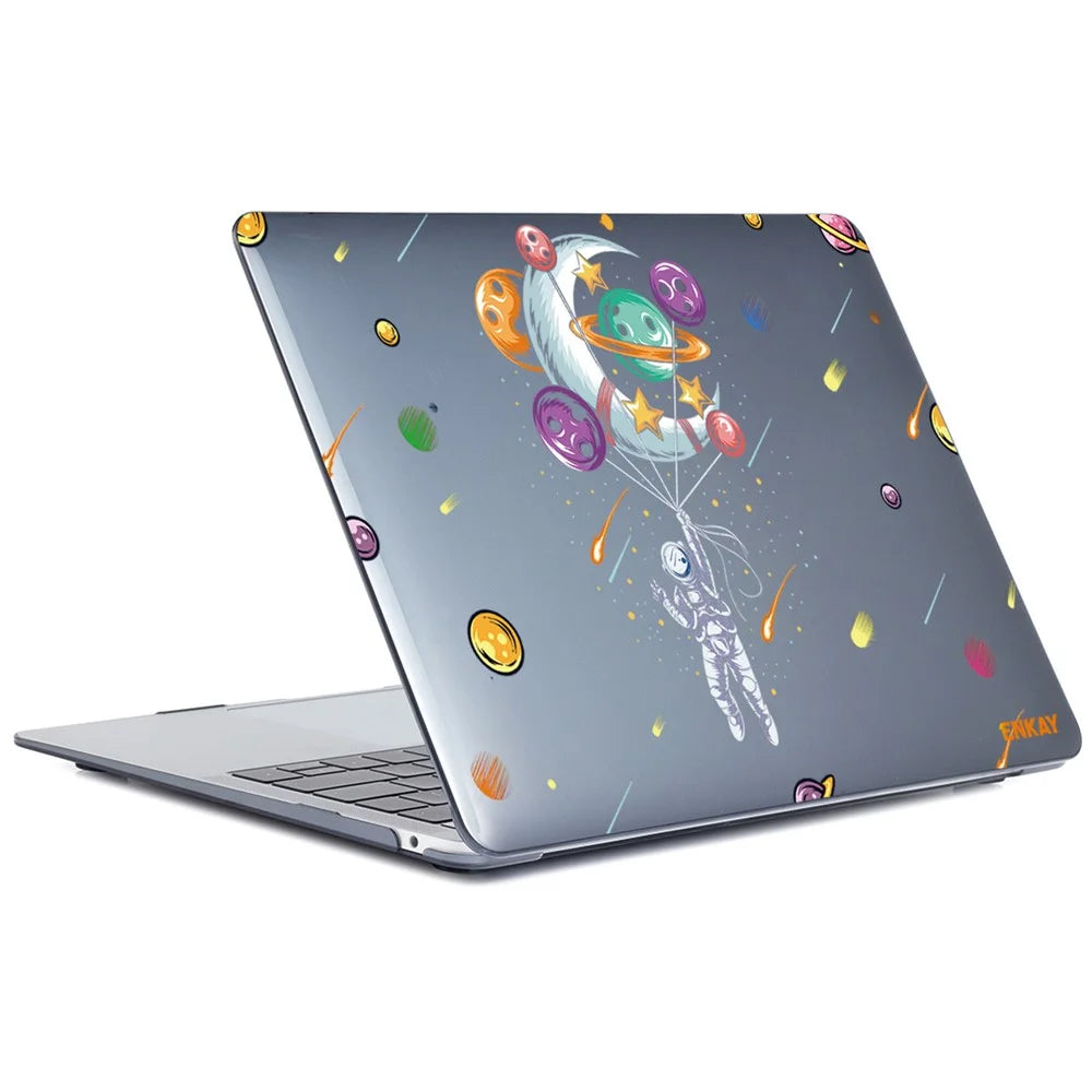 ENKAY HAT PRINCE for MacBook Pro 15 inch (2016-2017) A1707/ (2018-2019) A1990 Planets Series Sheer Crystal Hard PC Anti-Crack Laptop Protective Case Cover - Balloons - 2