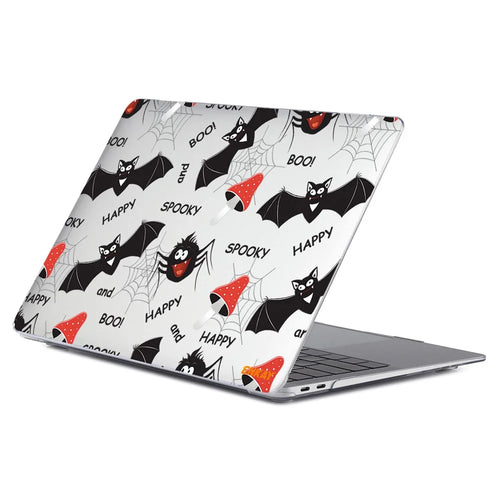 ENKAY HAT PRINCE for MacBook Air 13 inch (2018-2019) A1932/(2020) A2179/(2020) A2337 Cute Animals Series Transparent Patterned Hard PC Laptop/Notebook Protective Case - Bats - 1