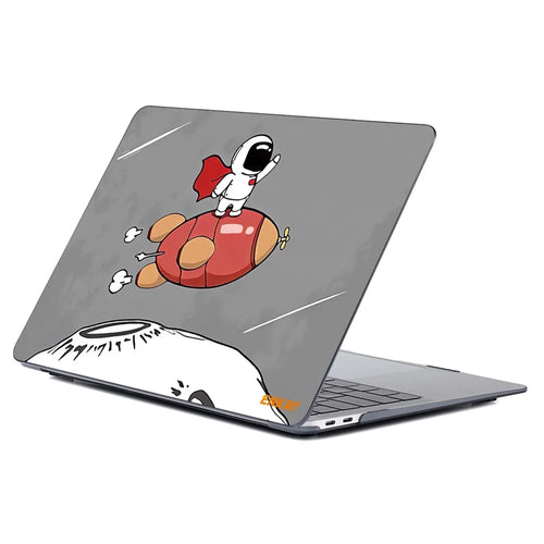 ENKAY HAT PRINCE for MacBook Pro 16 inch (2019) A2141 Planets Series Crystal Based Patterned Hard PC Laptop Protective Case Shell - Rocket - 1