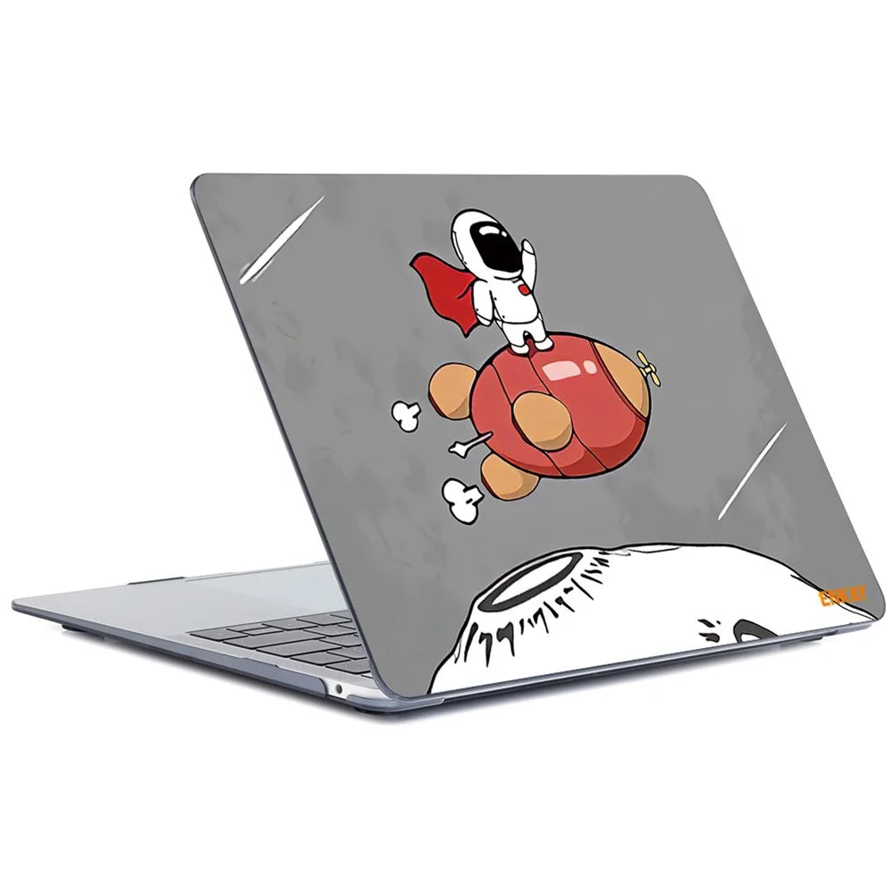 ENKAY HAT PRINCE for MacBook Pro 16 inch (2019) A2141 Planets Series Crystal Based Patterned Hard PC Laptop Protective Case Shell - Rocket - 4