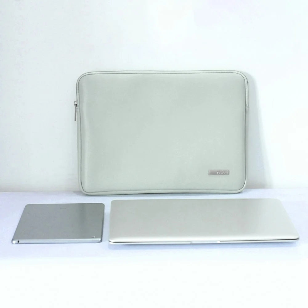 CANVASARTISAN L6-04 For MacBook 11 inch Laptop Sleeve Solid Color Fashionable PU Leather Notebook Computer Protection Case Bag - Green - 3