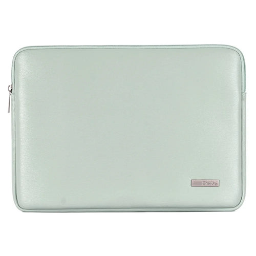 CANVASARTISAN L6-04 15 inch Laptop Carrying Bag Solid Color Fashionable PU Leather Notebook Computer Protection Sleeve - Green - 1