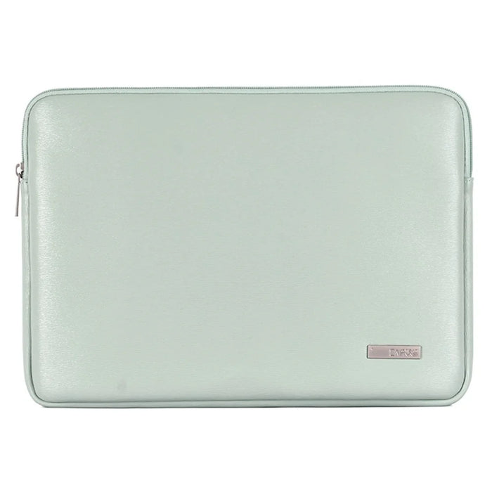 CANVASARTISAN L6-04 15 inch Laptop Carrying Bag Solid Color Fashionable PU Leather Notebook Computer Protection Sleeve - Green - 1