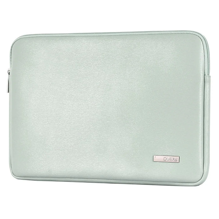 CANVASARTISAN L6-04 15 inch Laptop Carrying Bag Solid Color Fashionable PU Leather Notebook Computer Protection Sleeve - Green - 2