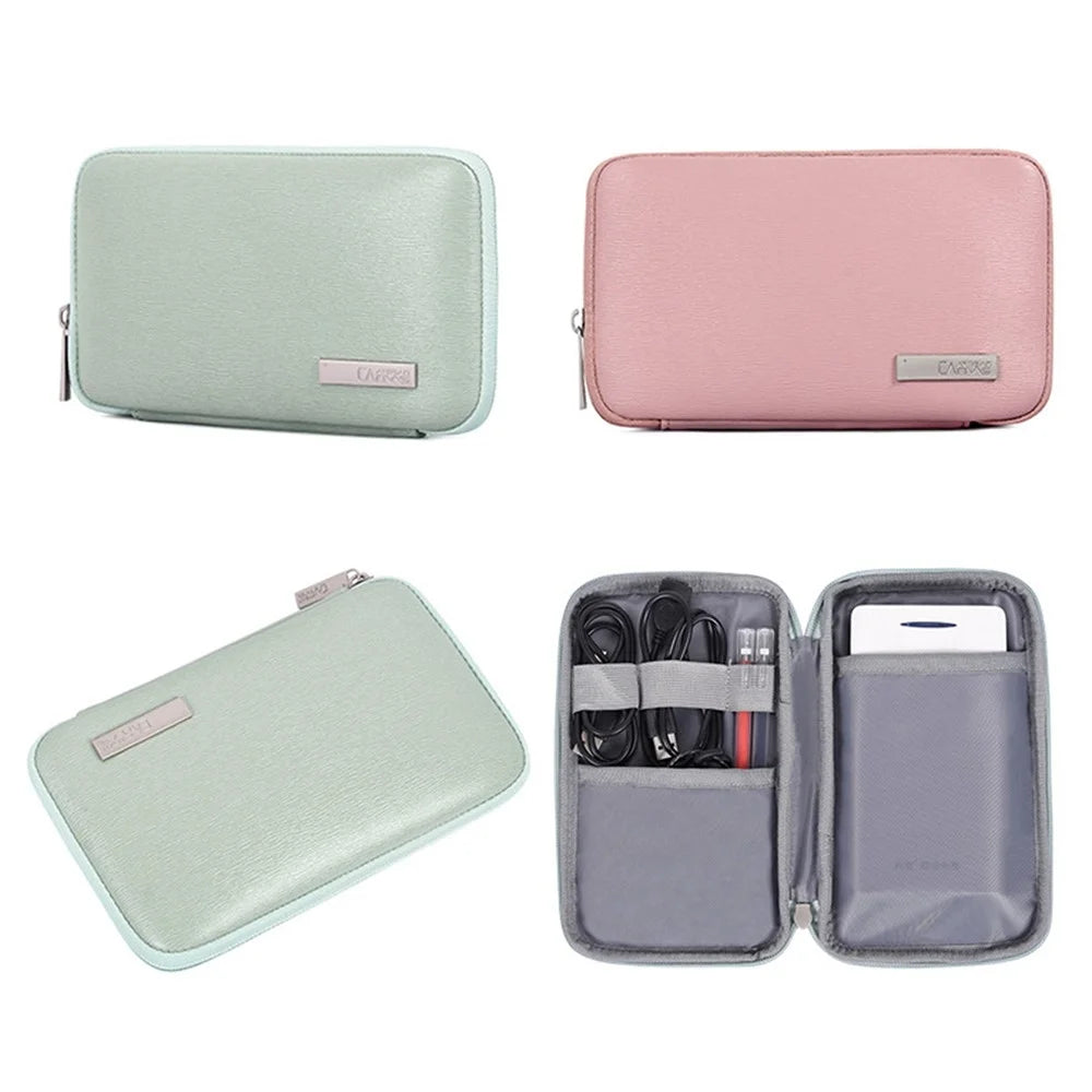 CANVASARTISAN L6-T0421 Anti-shock 11 inch Laptop Protection Sleeve Wear-resistant PU Leather Notebook Computer Bag with Small Pouch - Green - 5