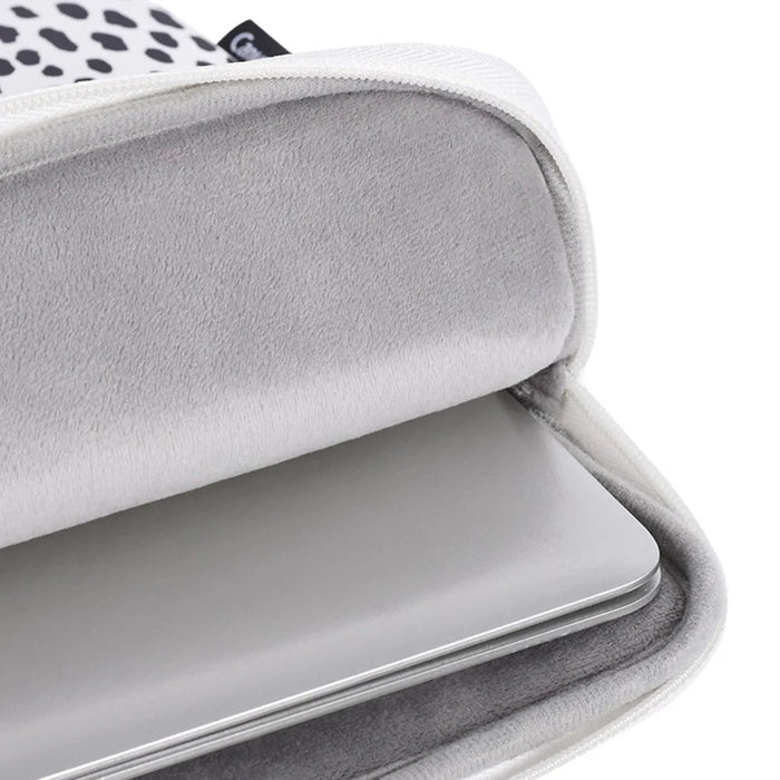 CANVASARTISAN H36-58 Scratch Resistant Carry Case for 13 inch Laptops Cow Pattern Shockproof Sleeve Bag with 3 Outer Pouches - 5