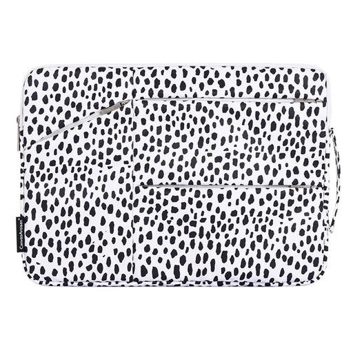 CANVASARTISAN H36-58 Cow Pattern Shockproof Sleeve Bag Anti-scratch Carry Case with 3 Outer Pouches for 12 inch Laptops - 2