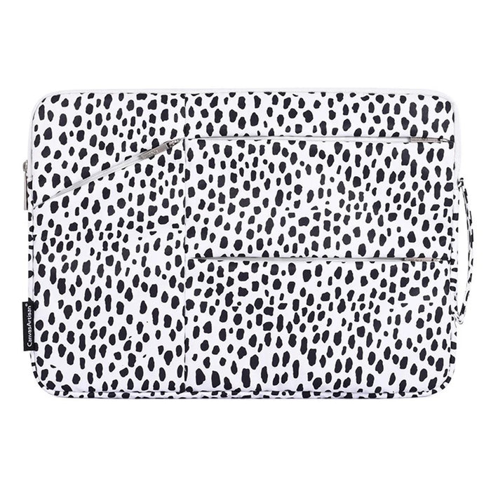CANVASARTISAN H36-58 Cow Pattern Shockproof Sleeve Bag Anti-scratch Carry Case with 3 Outer Pouches for 12 inch Laptops - 2
