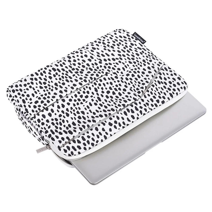 CANVASARTISAN H36-58 Cow Pattern Shockproof Sleeve Bag Anti-scratch Carry Case with 3 Outer Pouches for 12 inch Laptops - 3