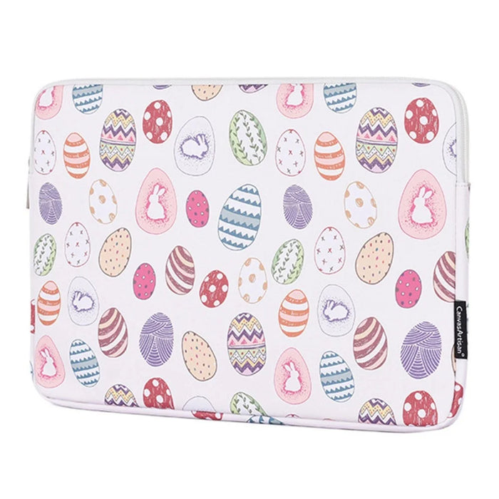 CANVASARTISAN G52-T0121 for 13-inch Notebook Easter Bunny and Eggs Pattern Portable Laptop Liner Bag with Small Bag Set - 2