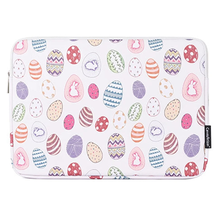 CANVASARTISAN G52-T0121 for 13-inch Notebook Easter Bunny and Eggs Pattern Portable Laptop Liner Bag with Small Bag Set - 5