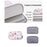 CANVASARTISAN G52-T0111 Cute Easter Bunny and Eggs Pattern 11-inch Laptop PU Protective Sleeve Zipper Bag + Small Bag Set - 6