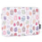 CANVASARTISAN G52-T0111 2Pcs/Set 12-inch Shockproof Liner Notebook Zipper Bag with Small Bag Easter Bunny and Eggs Pattern PU Laptop Sleeve - 3
