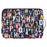 CANVASARTISAN H18-89 Watercolor Letter Pattern Notebook Handbag for 13-inch Laptop Bag Zipper Case - 2