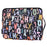 CANVASARTISAN H18-89 Soft Lining 12-inch Notebook Watercolor Letter Pattern Zipper Bag Laptop Handbag - 4