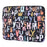 CANVASARTISAN H18-11 Soft Lining 12-inch Laptop Storage Pouch Watercolor Letter Pattern Zipper Notebook Bag - 2