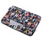 CANVASARTISAN H18-11 Soft Lining 12-inch Laptop Storage Pouch Watercolor Letter Pattern Zipper Notebook Bag - 4