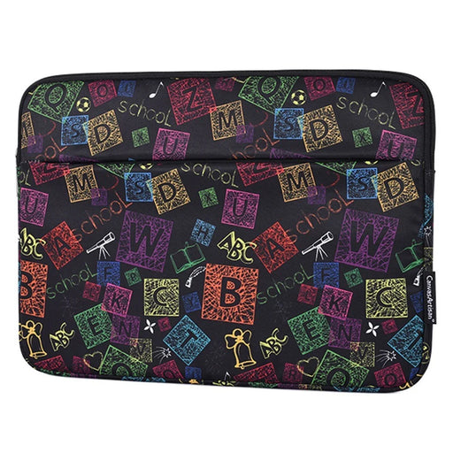 CANVASARTISAN H17-11 Colorful Letter Pattern Laptop Sleeve 15-inch Anti-collision Soft Lining Carrying Bag - 2