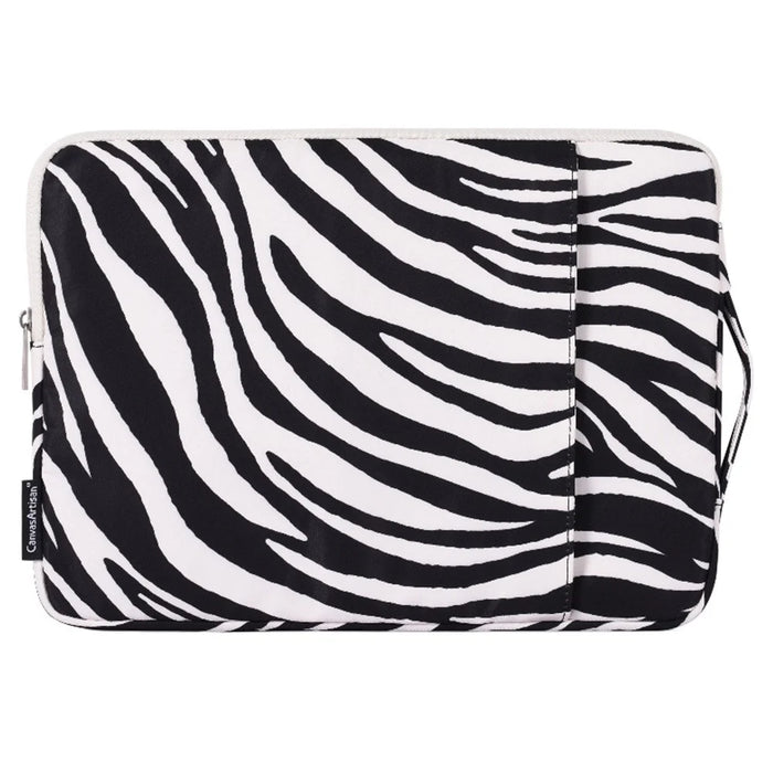 CANVASARTISAN H33-89 14 inch Laptop Hand Bag for MacBook Pro Zebra Pattern Notebook Computer Pouch Soft Lining Sleeve Case - 2