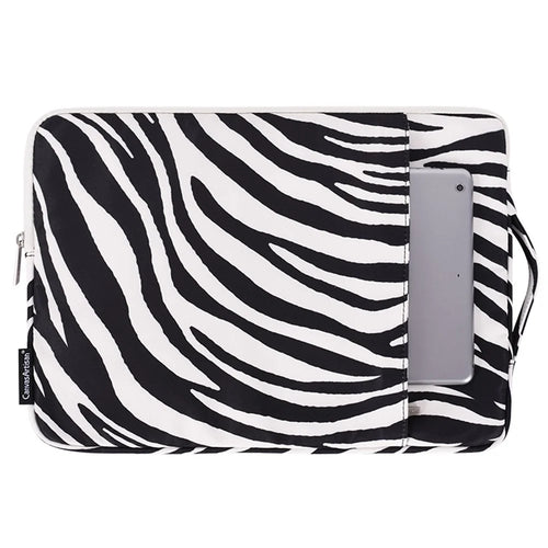 CANVASARTISAN H33-89 12 inch Laptop Handbag for Microsoft Surface Book Stylish Zebra Pattern Computer Protection Sleeve Portable Bag - 1