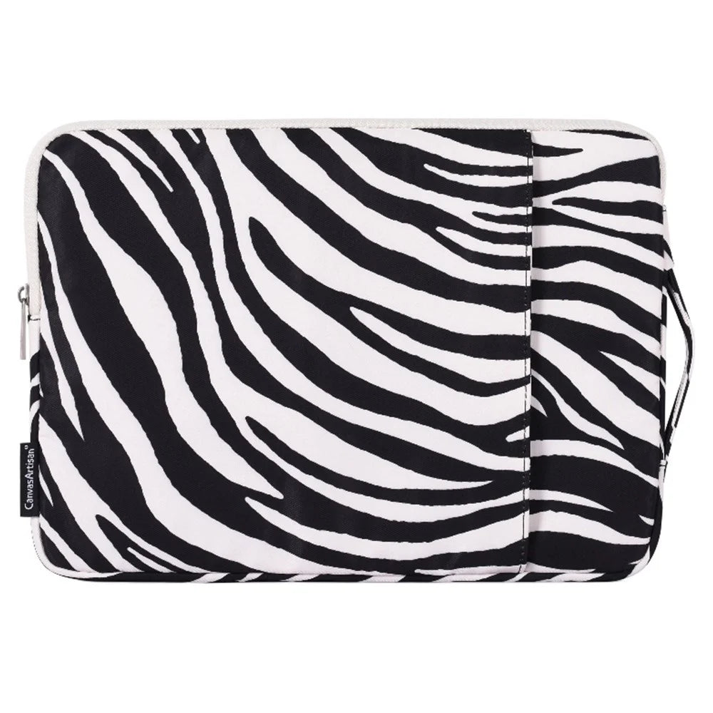 CANVASARTISAN H33-89 12 inch Laptop Handbag for Microsoft Surface Book Stylish Zebra Pattern Computer Protection Sleeve Portable Bag - 2