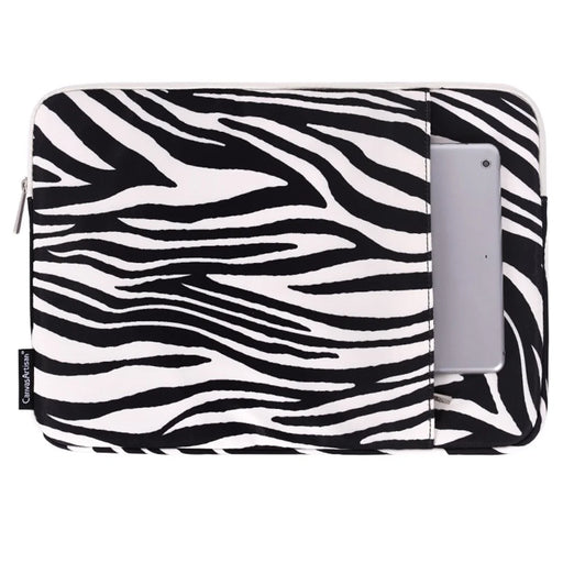 CANVASARTISAN H33-19 13 inch Anti-dust Laptop Sleeve for MacBook Air Waterproof Zebra Pattern Convenient Carrying Notebook Computer Protection Bag - 1