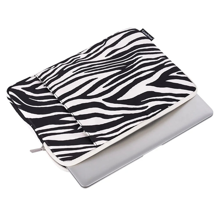 CANVASARTISAN H33-19 15 inch Large Laptop Computer Bag for Microsoft Surface Book Fashionable Zebra Pattern Shockproof Notebook Computer Sleeve Protection Cover - 3