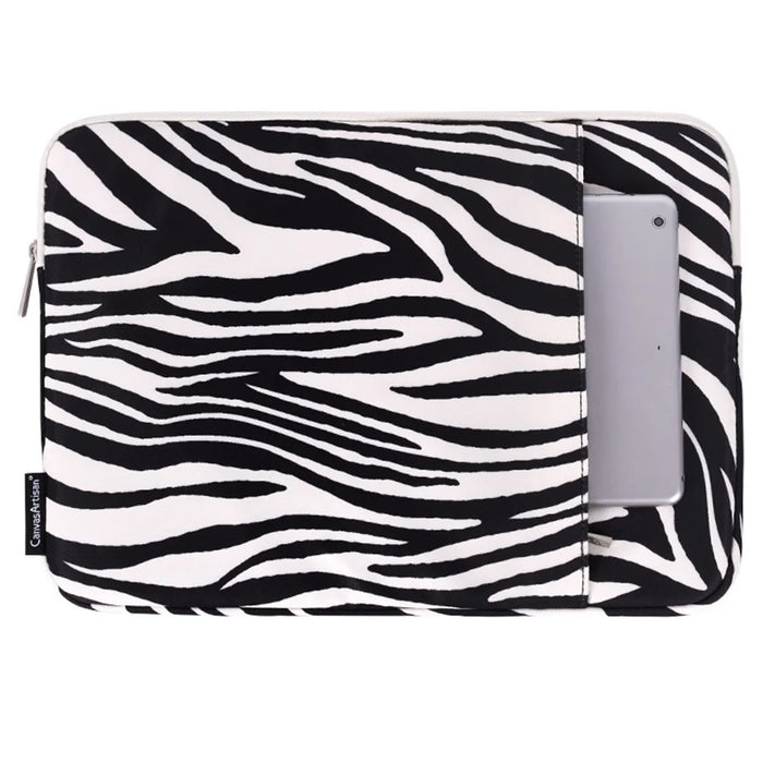 CANVASARTISAN H33-19 11 inch Laptop Computer Sleeve for MacBook Air Waterproof Zebra Pattern Convenient Carrying Notebook Protection Cover - 1