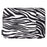 CANVASARTISAN H33-19 11 inch Laptop Computer Sleeve for MacBook Air Waterproof Zebra Pattern Convenient Carrying Notebook Protection Cover - 2