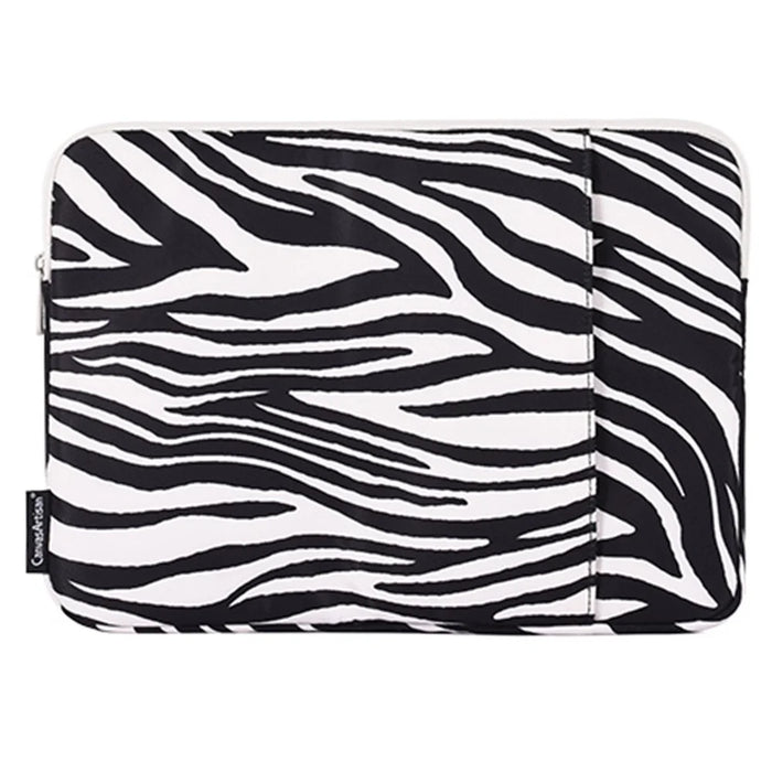 CANVASARTISAN H33-19 11 inch Laptop Computer Sleeve for MacBook Air Waterproof Zebra Pattern Convenient Carrying Notebook Protection Cover - 2