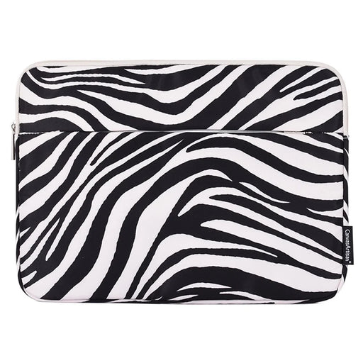CANVASARTISAN H33-11 13 inch Laptop Computer Bag for MacBook Horizontal Style Zebra Pattern Shockproof Notebook Computer Sleeve - 2