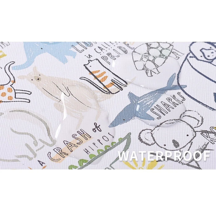 CANVASARTISAN G50-11 14-inch Cartoon Animal Printed Notebook Sleeve PU Leather Laptop Carrying Bag - 7