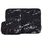 CANVASARTISAN H32-T0111 Marble Pattern Portable Sleeve Bag for 12 inch Laptops Anti-Scratch Carry Case Notebook Waterproof Slim Case with Small Bag - Black - 1