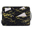 CANVASARTISAN H32-58 Marble Pattern Portable Slim Case for 12 inch Laptops Anti-Scratch Carry Case with 3-Pouches/Handle Strap Notebook Waterproof Sleeve Bag - Yellow/Black - 1