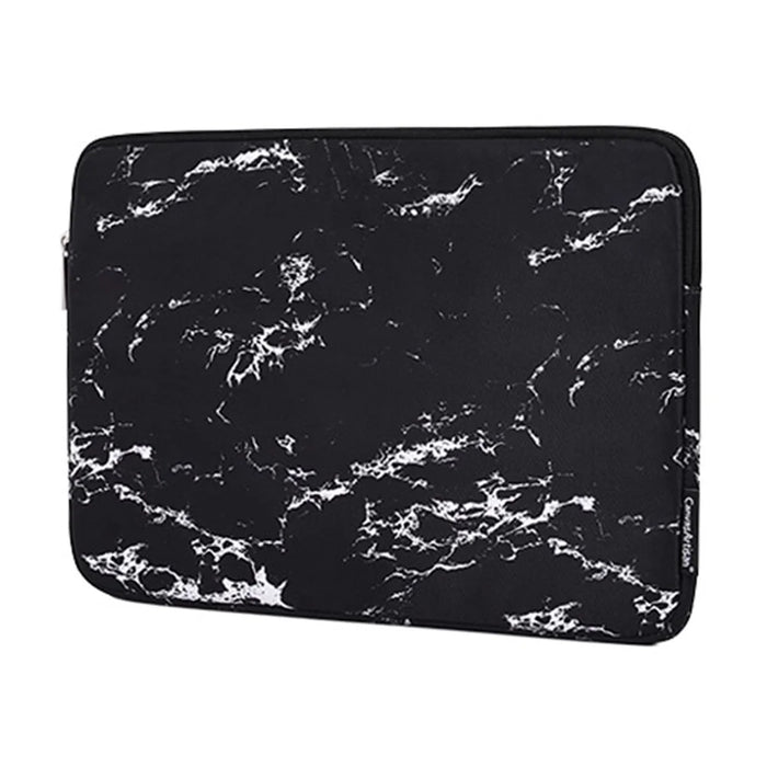 CANVASARTISAN H32-01 Marble Pattern Portable Sleeve Bag for 15 inch Laptops Waterproof Carry Case Shockproof Notebook Slim Bag - Black - 2