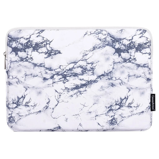 CANVASARTISAN H32-01 Marble Pattern Sleeve Bag for 13 inch Laptops Anti-Scratch Carry Case Shockproof Notebook Portable Storage Bag - White - 1