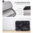 CANVASARTISAN H32-01 Anti-Scratch Sleeve Bag for 11 inch Laptops Marble Pattern Carry Case Shockproof Notebook Zippered Storage Bag - Yellow/Black - 6